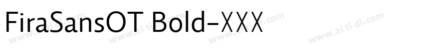 FiraSansOT Bold字体转换